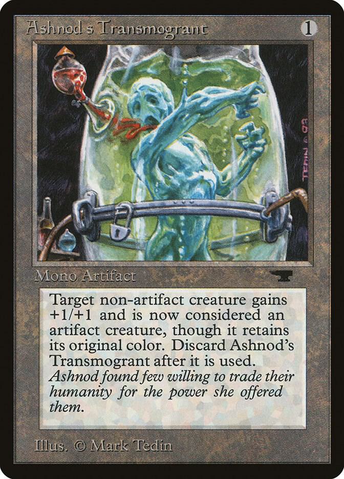 Ashnod's Transmogrant card from Antiquities