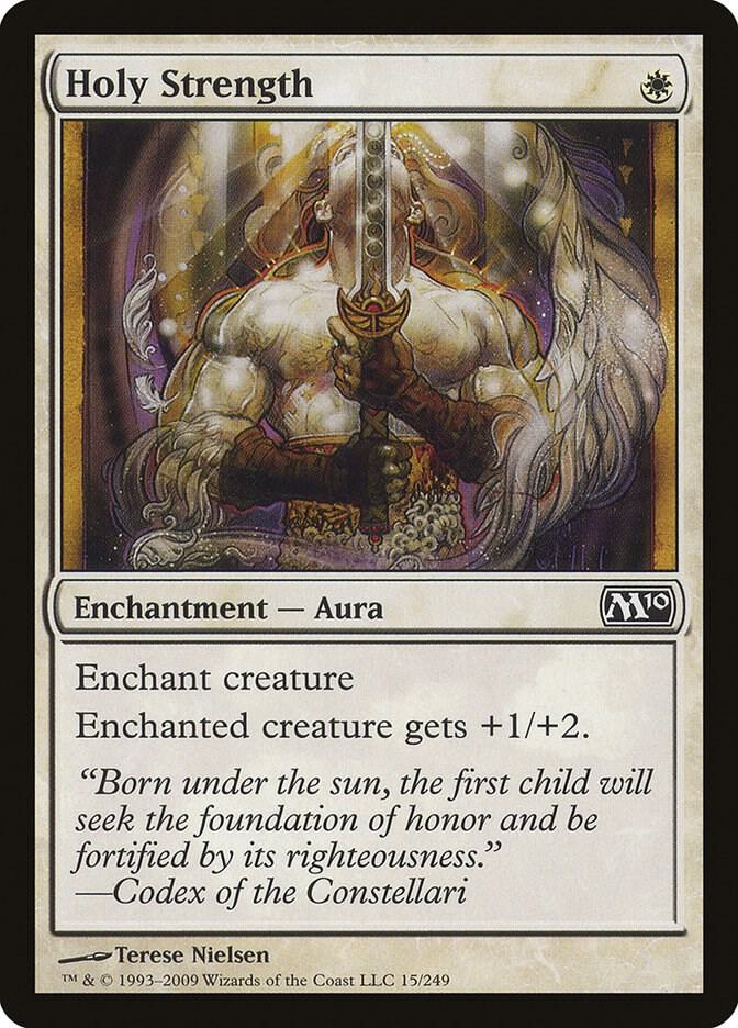 Holy Strength 15 card from Magic 2010 (M10)