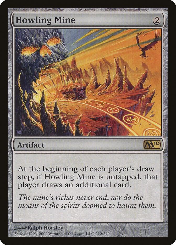 Howling Mine 212 card from Magic 2010 (M10)