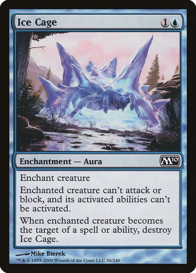 Ice Cage 56 card from Magic 2010 (M10)