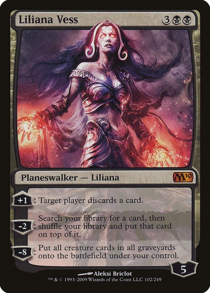 Liliana Vess 102 card from Magic 2010 (M10)