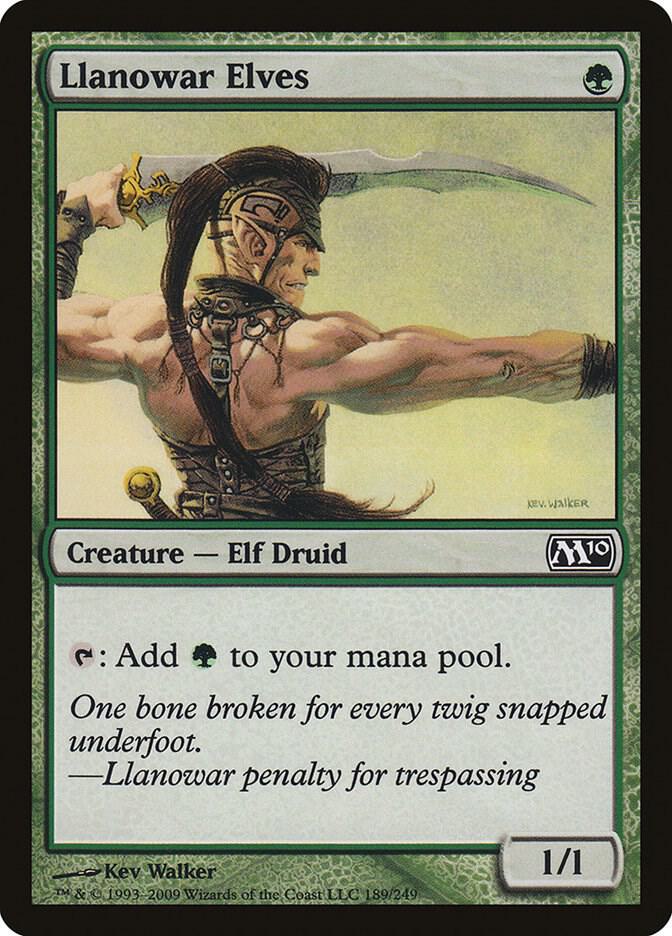 Llanowar Elves 189 card from Magic 2010 (M10)