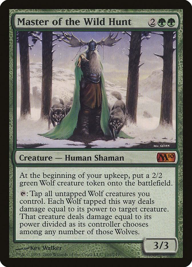 Master of the Wild Hunt 191 card from Magic 2010 (M10)