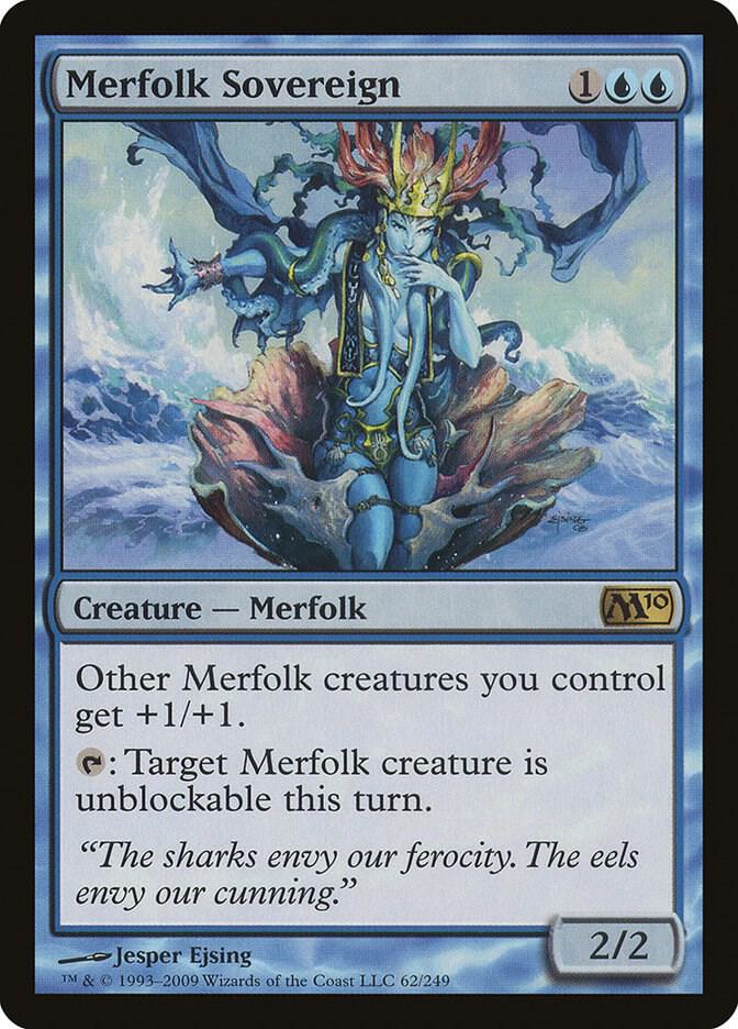 Merfolk Sovereign 62 card from Magic 2010 (M10)
