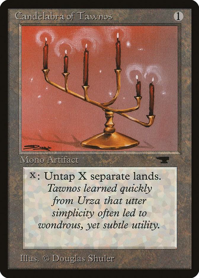 Candelabra of Tawnos card from Antiquities