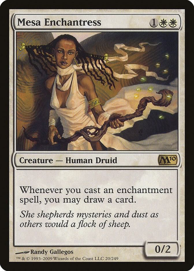 Mesa Enchantress 20 card from Magic 2010 (M10)