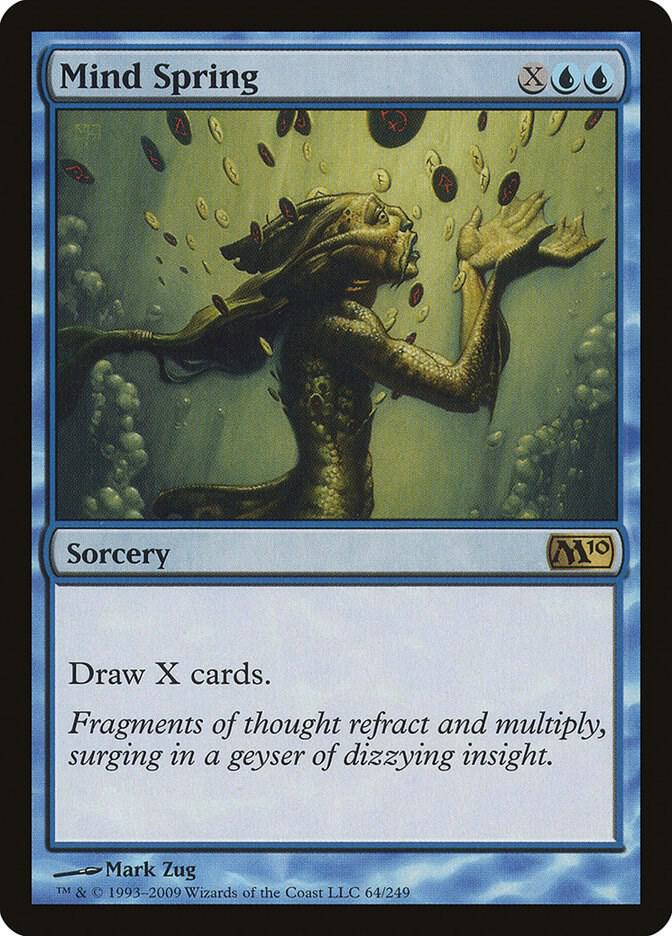 Mind Spring 64 card from Magic 2010 (M10)