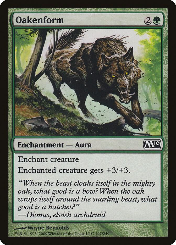 Oakenform 197 card from Magic 2010 (M10)