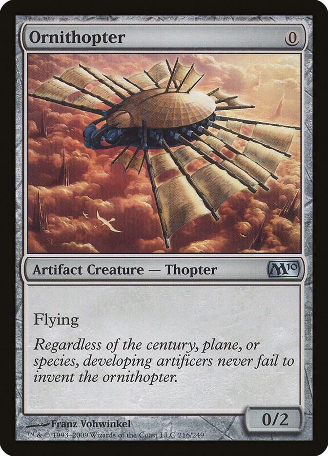 Ornithopter 216 card from Magic 2010 (M10)