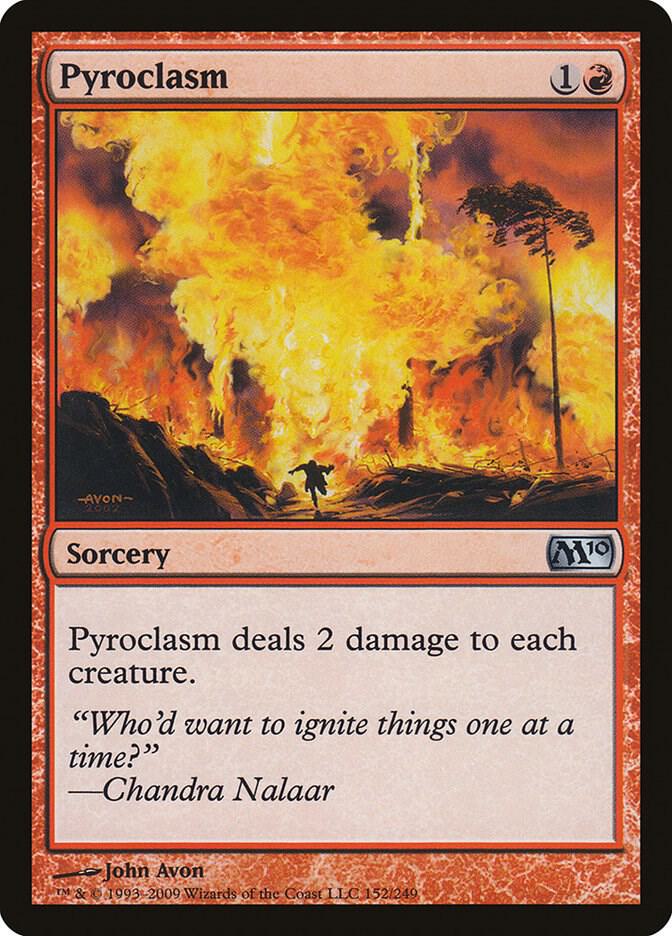 Pyroclasm 152 card from Magic 2010 (M10)