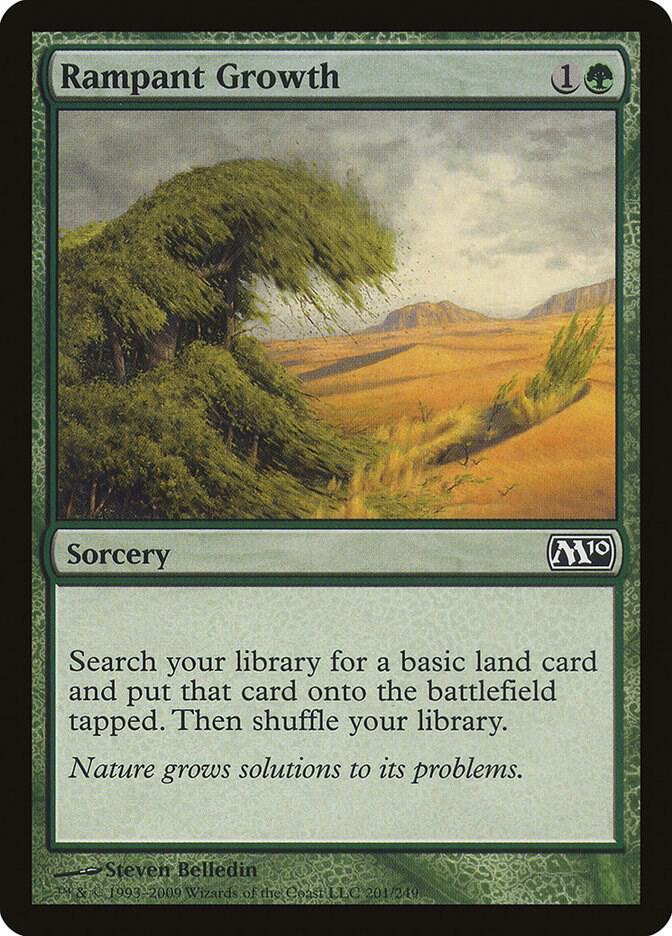 Rampant Growth 201 card from Magic 2010 (M10)