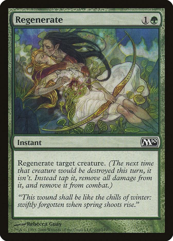 Regenerate 202 card from Magic 2010 (M10)