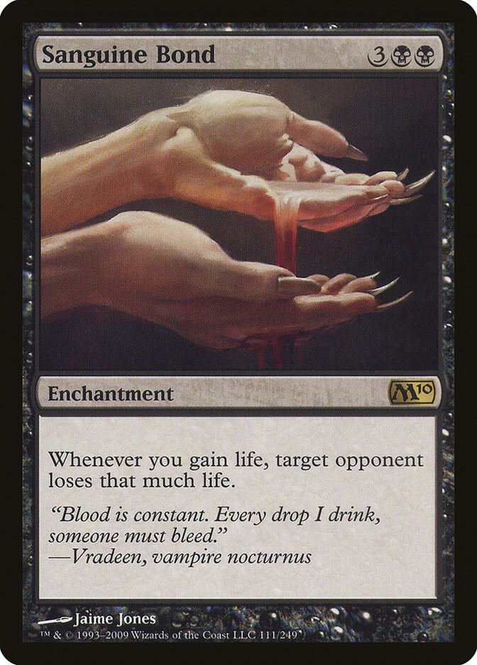 Sanguine Bond 111 card from Magic 2010 (M10)