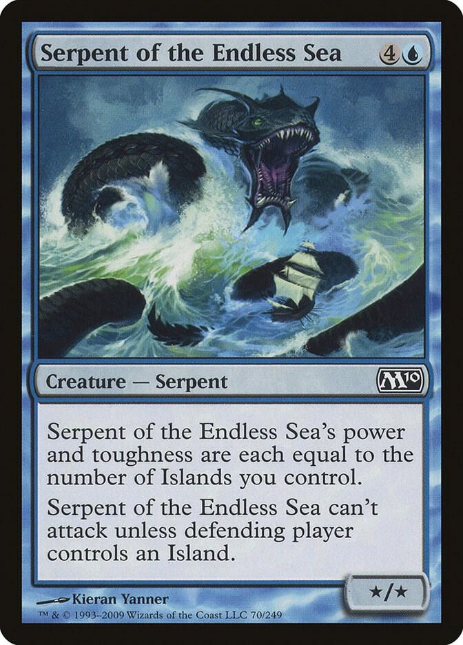 Serpent of the Endless Sea 70 card from Magic 2010 (M10)