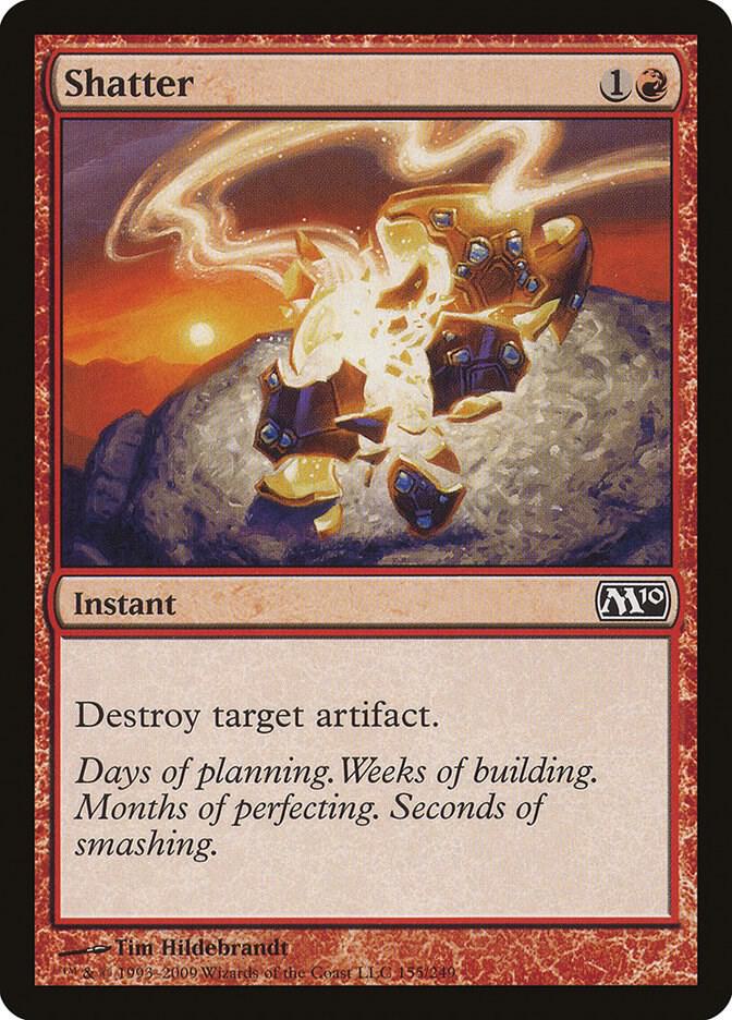 Shatter 155 card from Magic 2010 (M10)