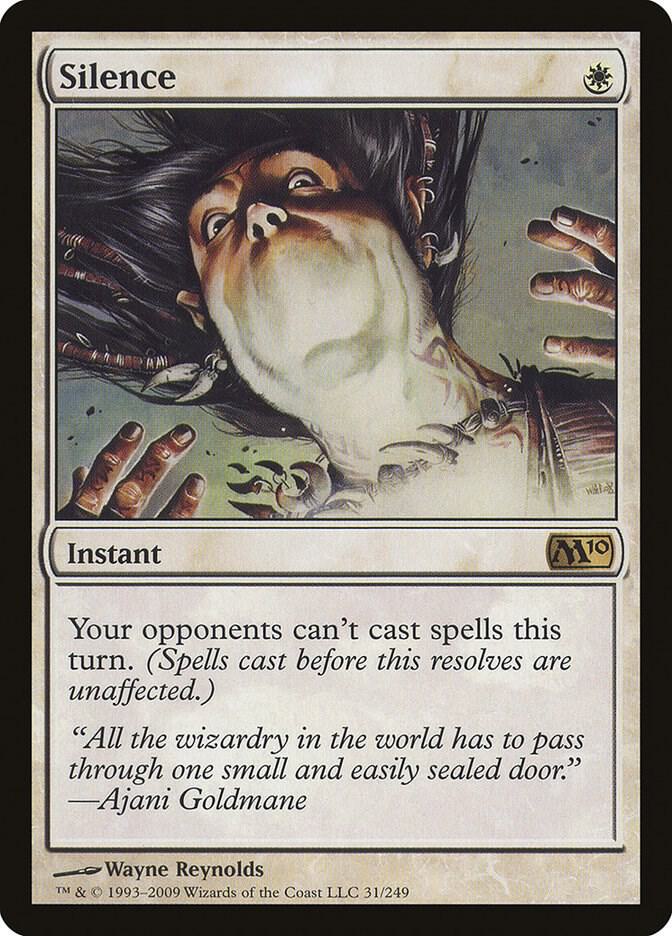Silence 31 card from Magic 2010 (M10)