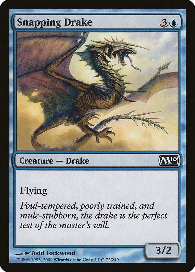 Snapping Drake 72 card from Magic 2010 (M10)
