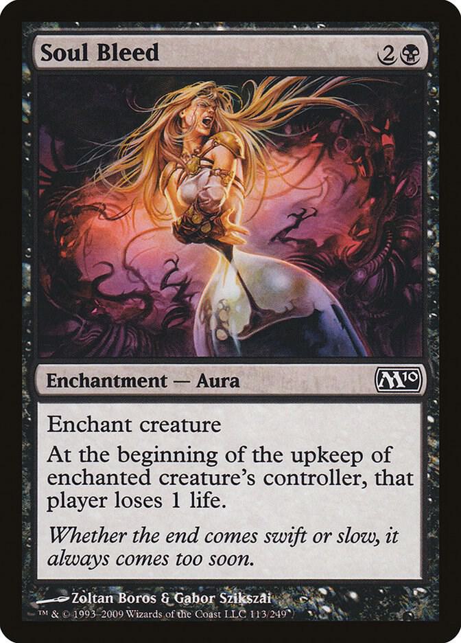 Soul Bleed 113 card from Magic 2010 (M10)