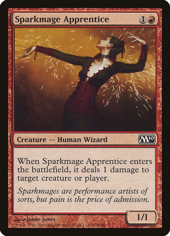 Sparkmage Apprentice 158 card from Magic 2010 (M10)