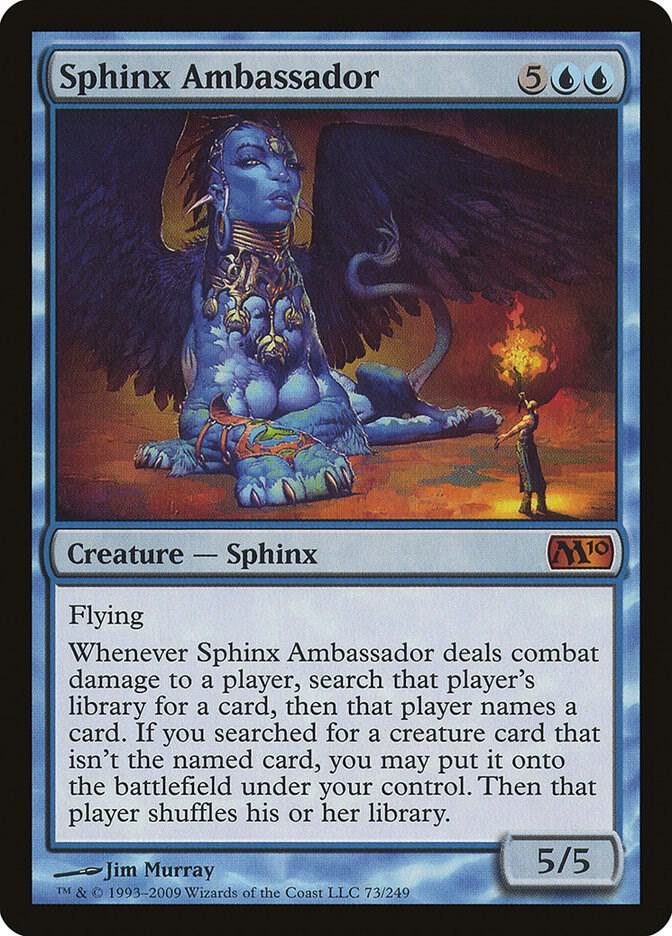 Sphinx Ambassador 73 card from Magic 2010 (M10)