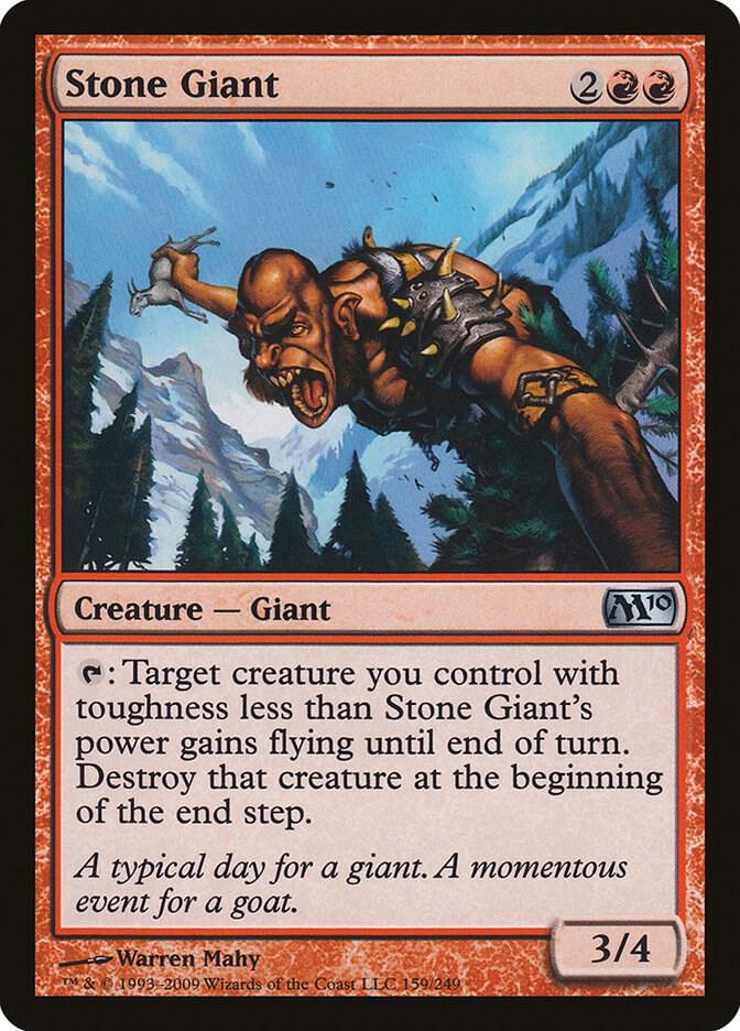 Stone Giant 159 card from Magic 2010 (M10)