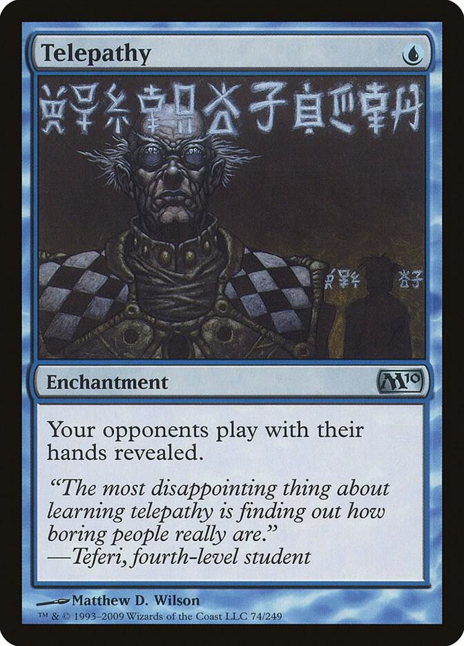 Telepathy 74 card from Magic 2010 (M10)