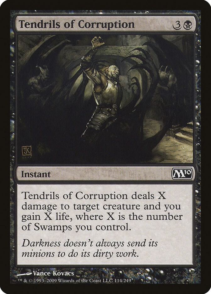 Tendrils of Corruption 114 card from Magic 2010 (M10)