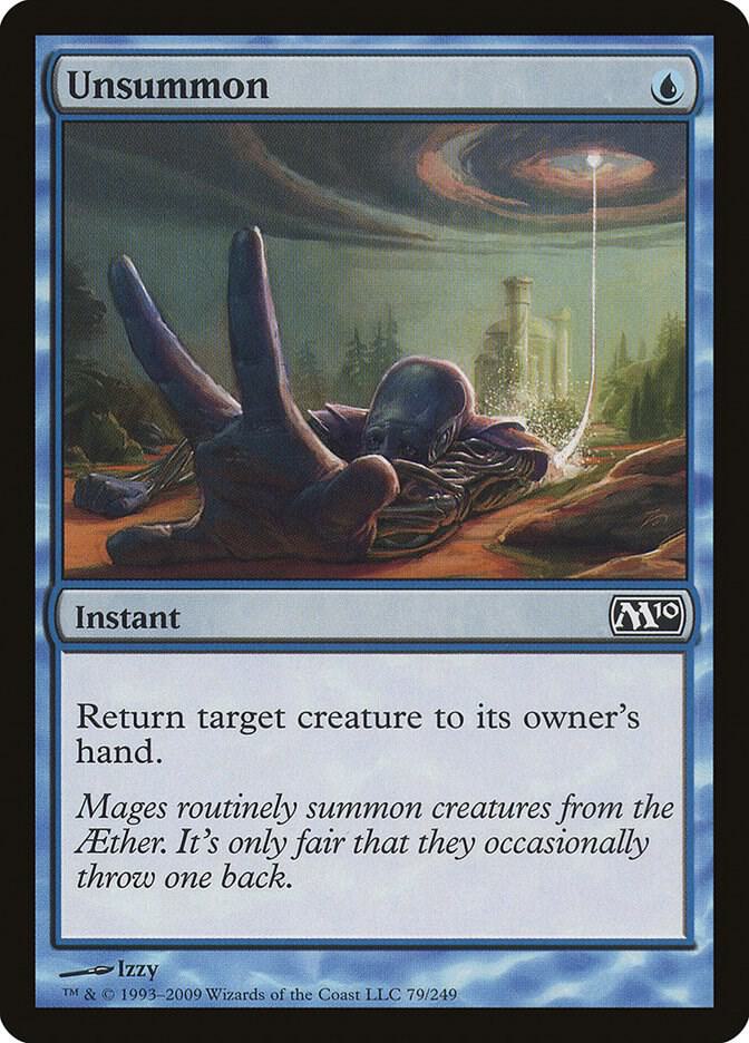 Unsummon 79 card from Magic 2010 (M10)