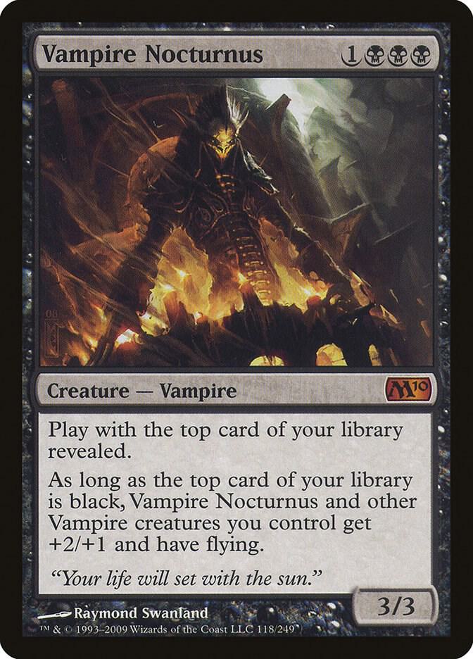 Vampire Nocturnus 118 card from Magic 2010 (M10)