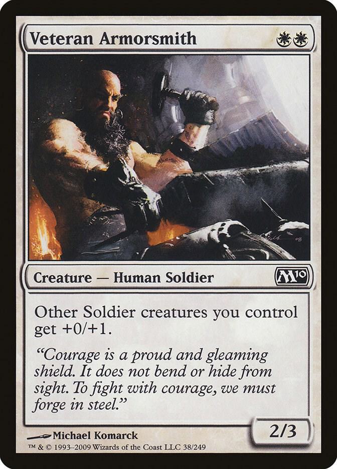Veteran Armorsmith 38 card from Magic 2010 (M10)