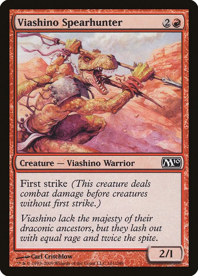 Viashino Spearhunter 161 card from Magic 2010 (M10)