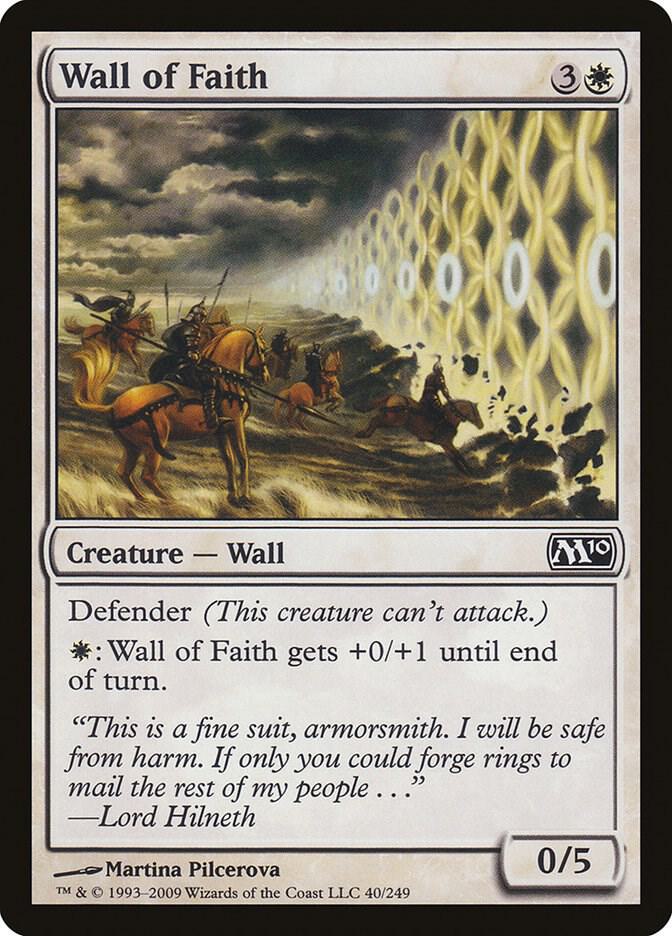 Wall of Faith 40 card from Magic 2010 (M10)
