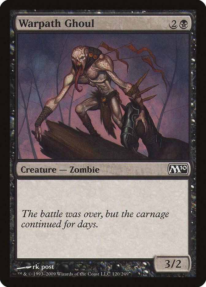 Warpath Ghoul 120 card from Magic 2010 (M10)