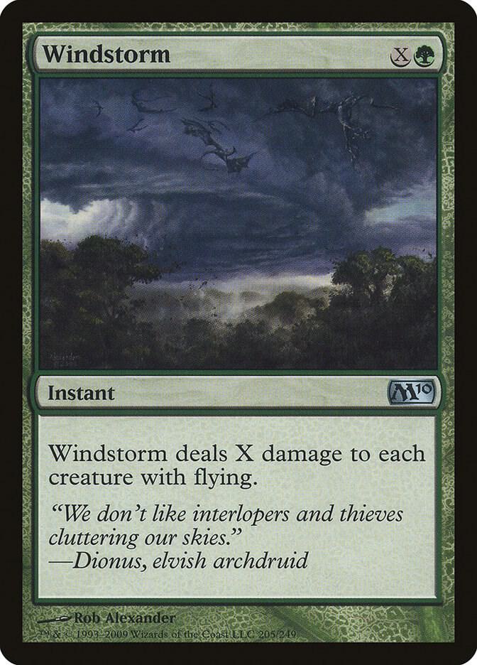 Windstorm 205 card from Magic 2010 (M10)