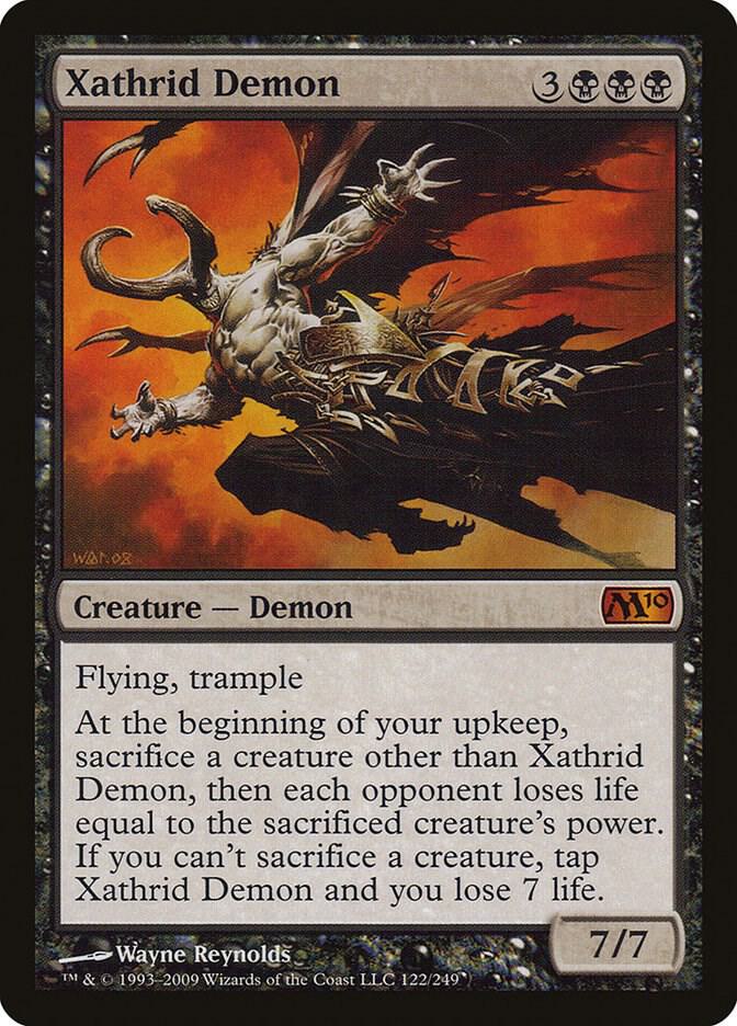 Xathrid Demon 122 card from Magic 2010 (M10)