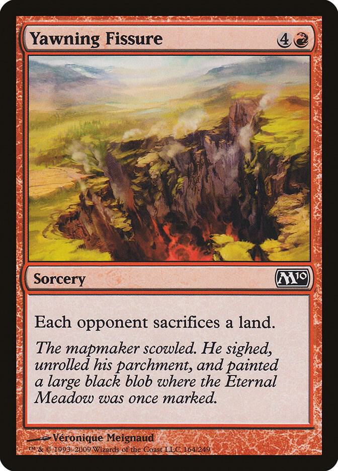 Yawning Fissure 164 card from Magic 2010 (M10)