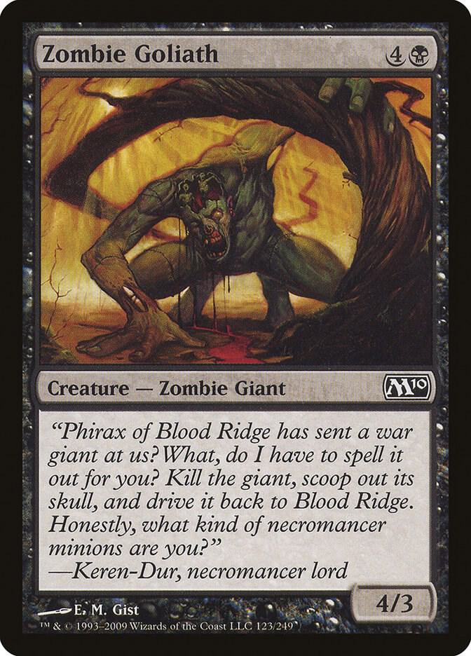 Zombie Goliath 123 card from Magic 2010 (M10)
