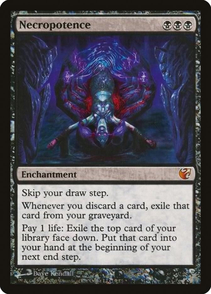 Necropotence 9 card from From the Vault: Exiled