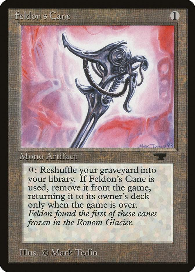 Feldon's Cane card from Antiquities
