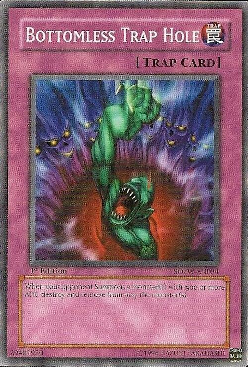 Bottomless Trap Hole SDZW-EN034 card from Structure Deck: Zombie World