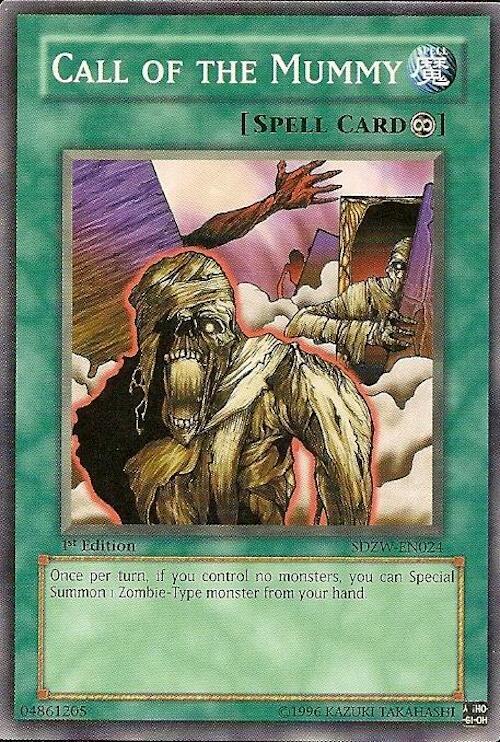 Call of the Mummy SDZW-EN024 card from Structure Deck: Zombie World