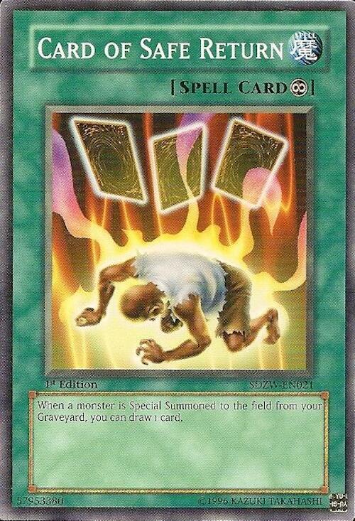 Card of Safe Return SDZW-EN021 card from Structure Deck: Zombie World