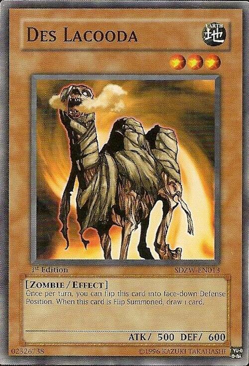 Des Lacooda SDZW-EN013 card from Structure Deck: Zombie World