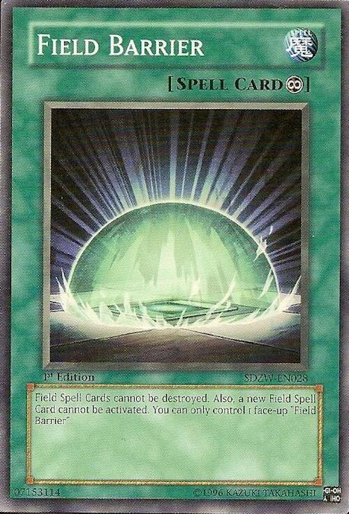 Field Barrier SDZW-EN028 card from Structure Deck: Zombie World