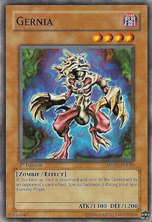 Gernia SDZW-EN004 card from Structure Deck: Zombie World