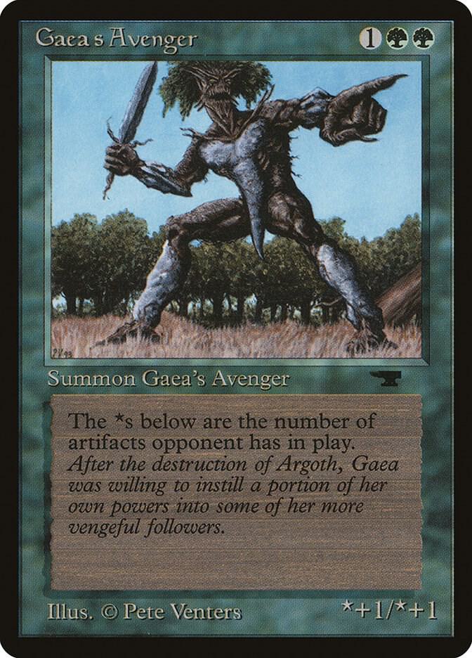 Gaea's Avenger card from Antiquities