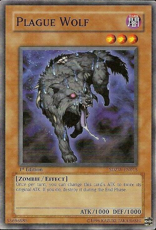 Plague Wolf SDZW-EN015 card from Structure Deck: Zombie World