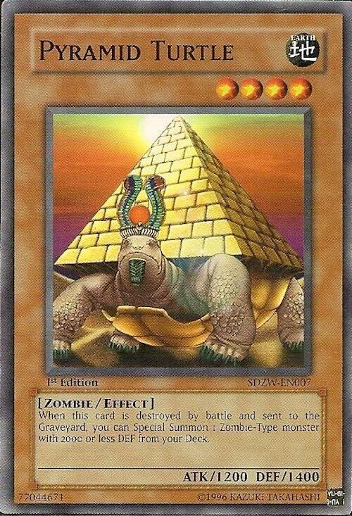 Pyramid Turtle SDZW-EN007 card from Structure Deck: Zombie World