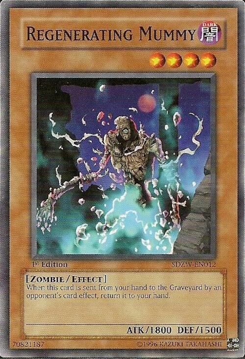 Regenerating Mummy SDZW-EN012 card from Structure Deck: Zombie World
