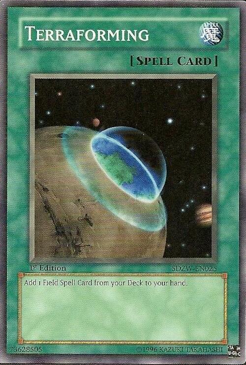 Terraforming SDZW-EN025 card from Structure Deck: Zombie World
